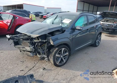 2020 Hyundai Kona Ultimate z USA, uszkodzony, nr VIN KM8K53A58LU418479